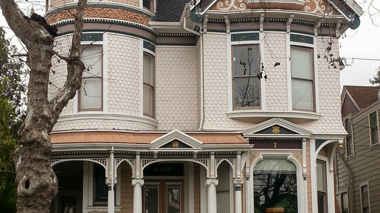 Alameda house painting, victorian house restoration